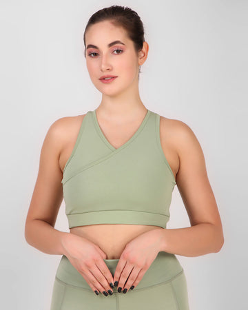 Cross Back Sports Bra - Pista